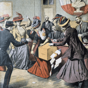Suffragettes Fight at Ballot